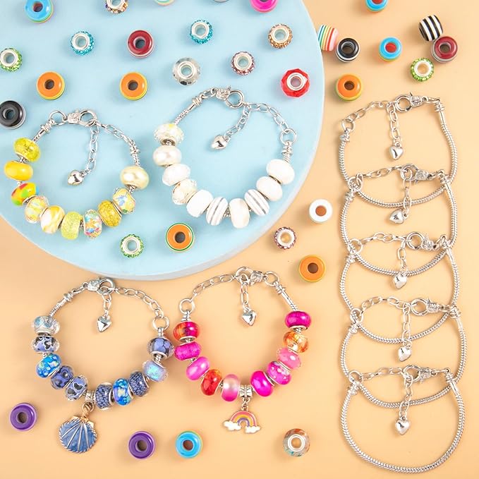 20 Pcs 7.87 Inch Snake Chain Charm Bracelets Adjustable Snake Charm Bracelet Chains with Bracelet Helper Heart Lobster Clasp Extender Chain DIY Bracelet Chain for Women Jewelry Making Supplies