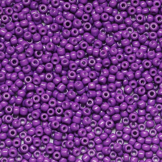 Bala&Fillic Dark Purple Color 3mm Seed Beads About 3600pcs/100Grams in Bag, 8/0 Glass Craft Beads for Making Bracelet and Necklace (Dark Purple)