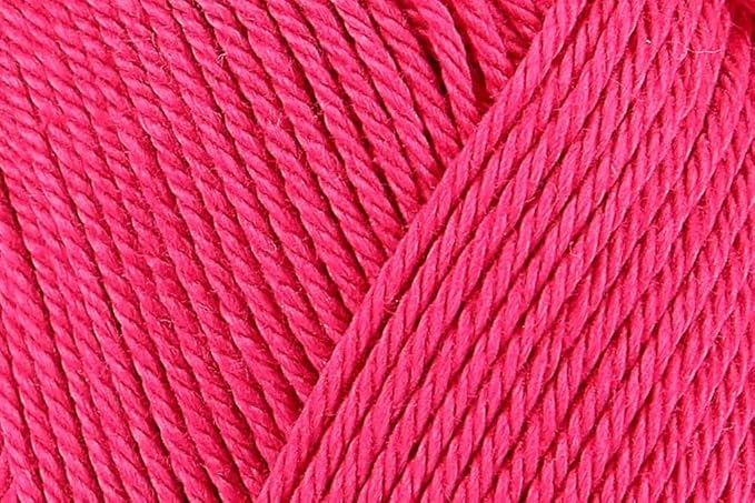 4 Skein/Pack Schachenmayr (SMC) Catania Originals Yarn, Each Ball 1.76 Oz (50gr) / 136 Yards (125 m), 100% Mercerized Cotton for Knitting and Crochet Yarn, Sport Weight, 114 - Cyclamen
