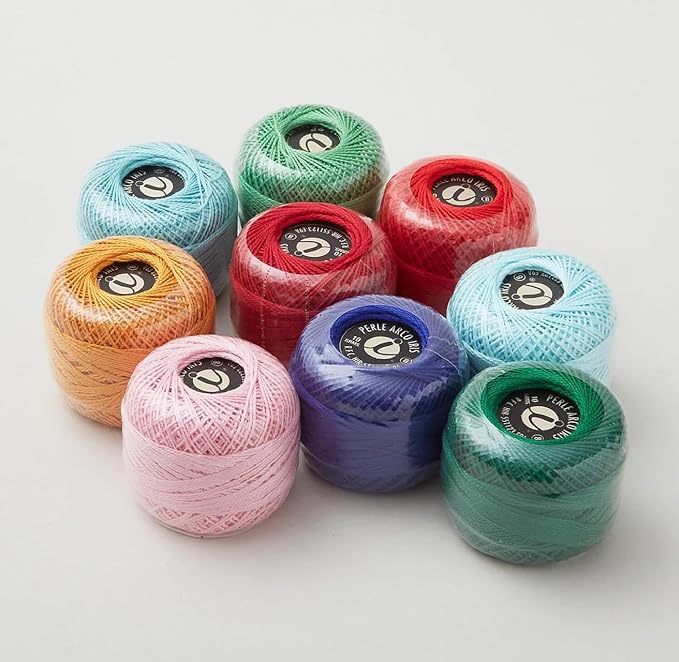 Missouri Star Holly Jolly Ornaments Perle Cotton Floss Pack – Premium Embroidery Thread Set for Hand Stitching, Appliqué & Holiday Quilting Projects