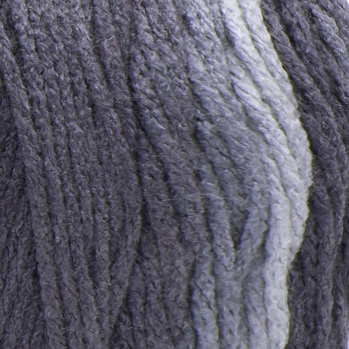 Red Hearts Super Saver Jumbo Anthracite Ombre Yarn - 2 Pack of 283g/10oz - Acrylic - 4 Medium (Worsted) - 482 Yards - Knitting/Crochet