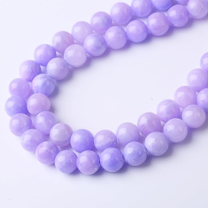Purple Persian Jade Stone Beads for Jewelry Making Gemstone Round Crystal Bracelet Necklace 1 Strand 15.5inch 4MM