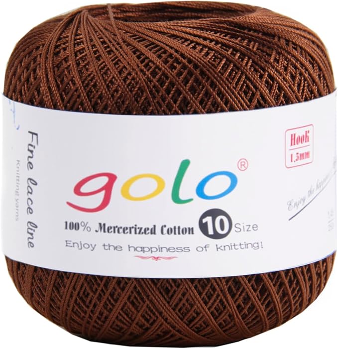 golo Crochet Thread Crochet Yarn for Crocheting Cotton Yarn for Hand Knitting 209