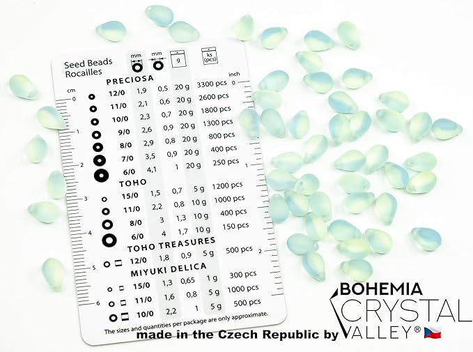 Czech 50-Piece Glass Beads, 6x9mm, Teardrop Glow Under Blacklight Transparent Blue Green Matte