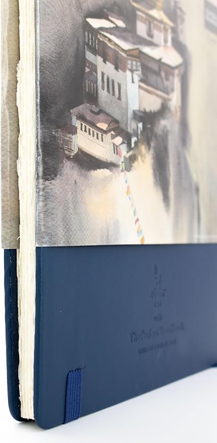 The Etchr Perfect Sketchbook Signature Series - 100% Cotton - 300gsm (140lbs) Hot Press Mixed Media - Hardcover Sketchbook 6.9”x9.8 with 44 Pages