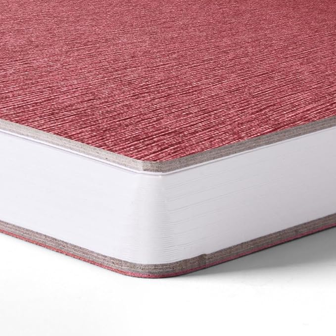 Mifuner Red Hardcover Sketchbook Square Hardbound Sketch Journal 4.7 x 4.7 Inch 42 Sheets Art Book 250GSM Ultra Smooth Paper Ideal for Pencils,Water Color Pen,Marker Pen
