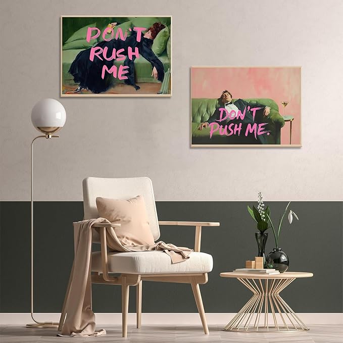 LILEIDECO 2-Pack Diamond Painting Kit, Retro Female and Men Painting Art Beginner DIY Round 5D Paint Tape Diamond Picture Gem Full Drill Diamond Dot Crystal Kit Home Wall Decoration Gift 16x12inch