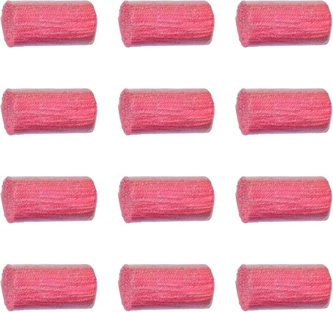 Yglnden 12 Rolls Latch Hook Kit Colorful Yarn Bundles Cut Rug DIY Latch Hook Yarn for Handmake Craft Sewing Knitting for Adults (Pink#03)