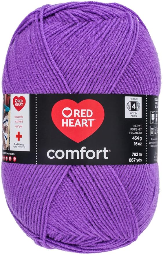 Red Heart Comfort Yarn, Amethyst