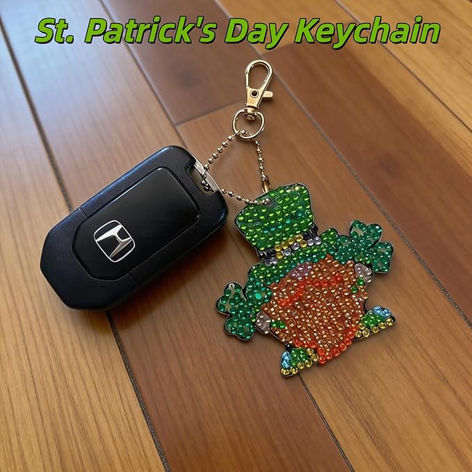 Gnomes Diamond Art Kits Ornaments for Adults 12 Pcs 5D DIY Diamond Painting Keychain Kits Gifts for Girls Boys Women Men