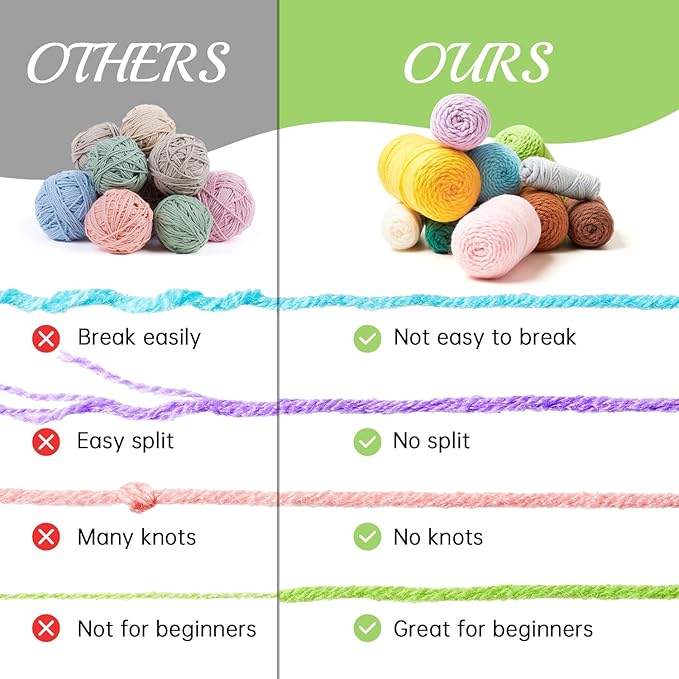 INSCRAFT Crochet Kit for Beginners, 6 Pack Dinosaurs Crochet Animal Kit,Starter Kit with Step-by-Step Video Tutorials, Learn to Crochet Kits for Adults, DIY Knitting Craft Supplies Gift