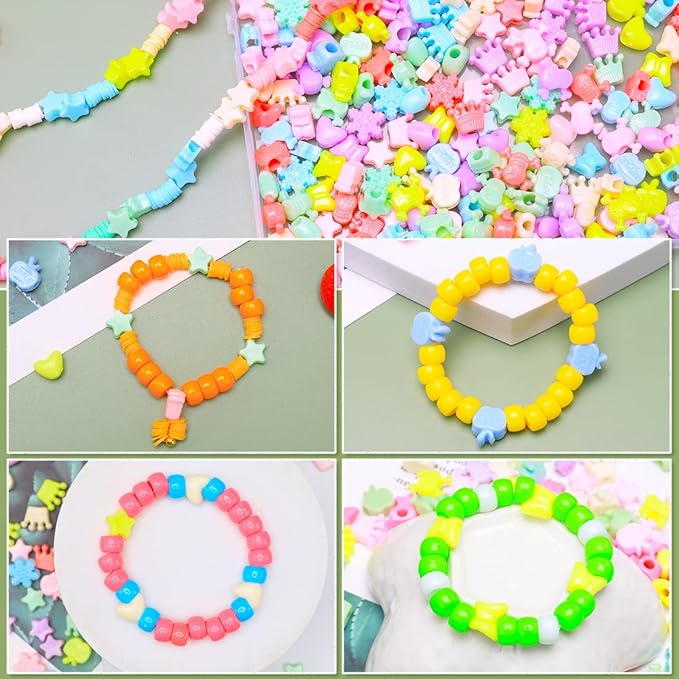 eppingwin 1/2 pounds shaped pony beads