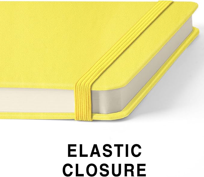 5" x 5" Hardcover Sketch Book,Small Mixed Media Sketch Pad,58 Sheets 150GSM Acid-Free Artist Drawing Paper,Travel Journal Blank Notebook for Adults Painting,Illustration,Art Supplies.Bright Yellow