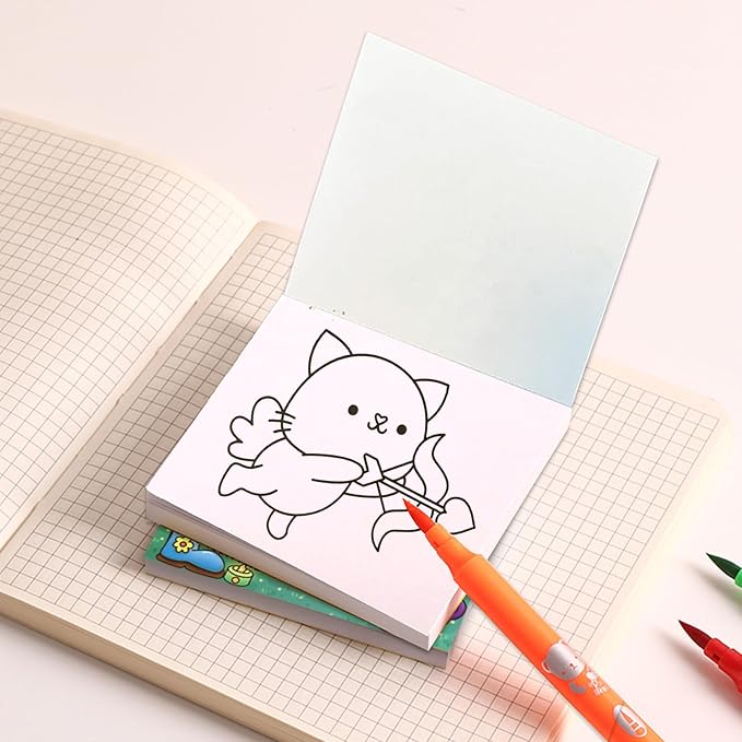 Mini Coloring Book for Adults, 2-Pack Travel Small Coloring Books, Pocket Size Adults Relaxation Coloring Books Stress Relief Adult Mini Coloring Book (Sweet Heart)