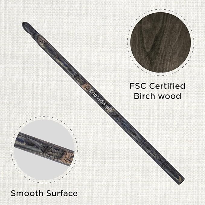 KnitPro Dreamz Single-Ended Crochet Hook | US Size K (6.5mm)