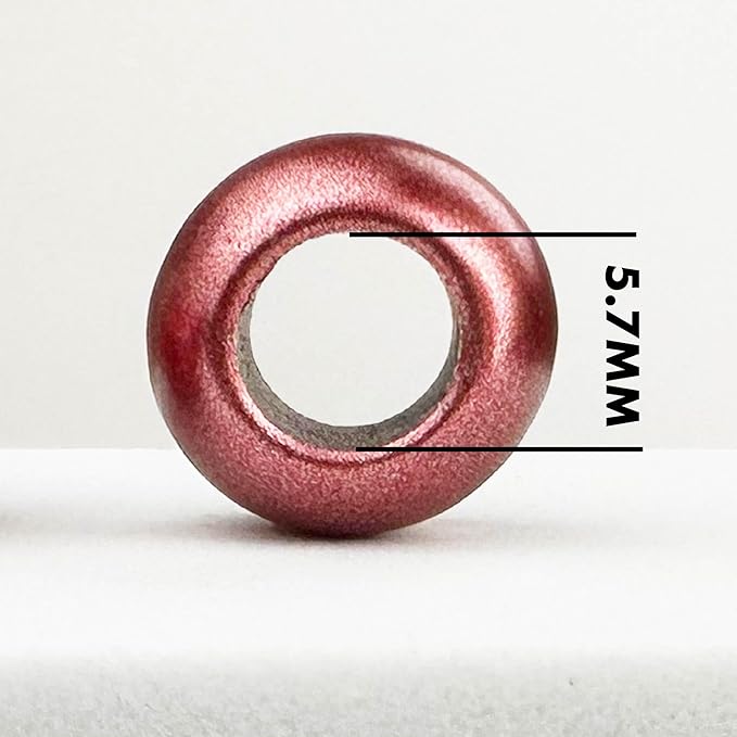 300 acrylic large hole beads for crafts 10mm x 12mm acrylic barrel beads with 5.7mm large hole, matte red