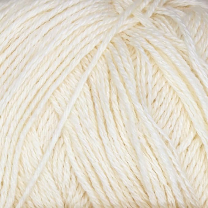 JubileeYarn Baby Soft Bamboo Cotton Yarn - 50g/Skein - Moon Beam - 4 Skeins