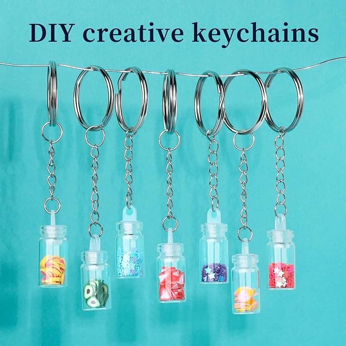 teenitor 524pcs keychain making kit, key chain clips, key chain rings, lanyard hooks lobster claw clasps, key and jump rings for keychain making jewelry lanyard