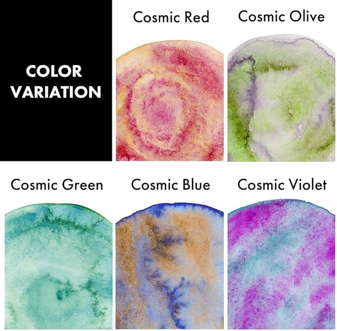Kuretake GANSAI TAMBI GRANULATING COLOR II 5 colors set, Watercolor Paint Set, Professional-Quality for Artists and Crafters, AP-Certified, Made in Japan