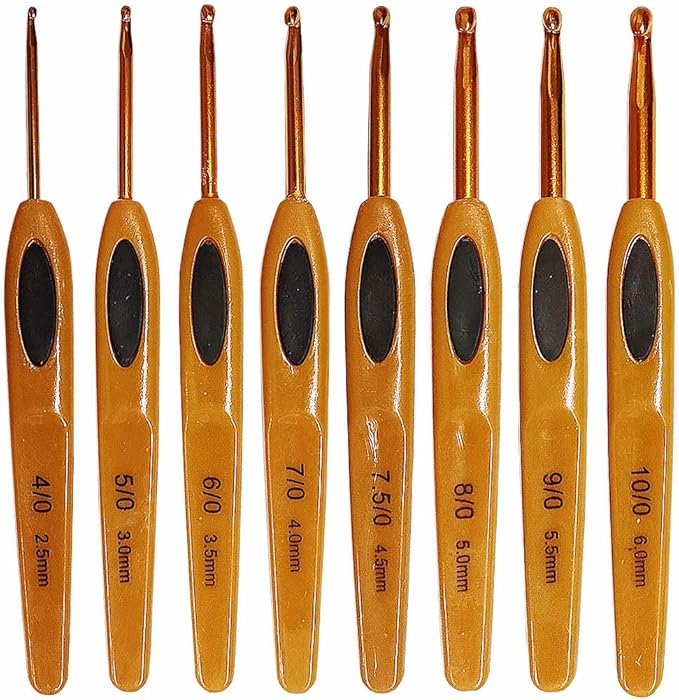 Crochet Hooks Set,Ergonomic Crochet Hooks with Number Marks for Grandmothers,Moms,Children,Beginners