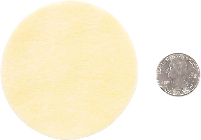 Playfully Ever After Cream Off-White Craft Felt Circles (3 Inch - 30pc)