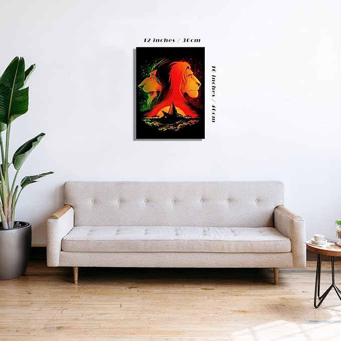 Youtheart Painting with Diamonds Lion Diamond Art, 5D Full Drill Cross Stitch Embroidery Kit