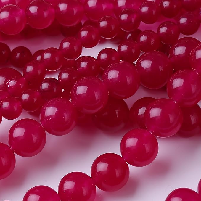 Rose Carnelian Stone Beads for Jewelry Making DIY Bracelet Necklace Gemstone Round Crystal 1 Strand 15.5inch 4MM