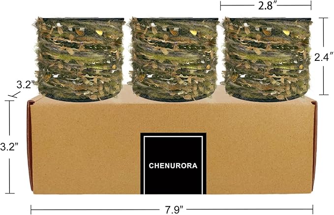Artisanal Yarn Collection Multifiber Fancy Yarn with Sequins & Shimmering Threads for Knitting Crocheting Crafts DIY, Set of 3 Rolls (Forest Moss)
