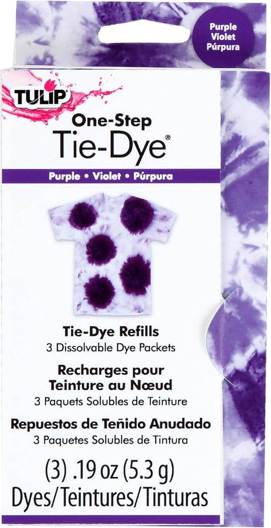 Tulip One-Step Tie-Dye Kit Dye Refill Packs, Purple