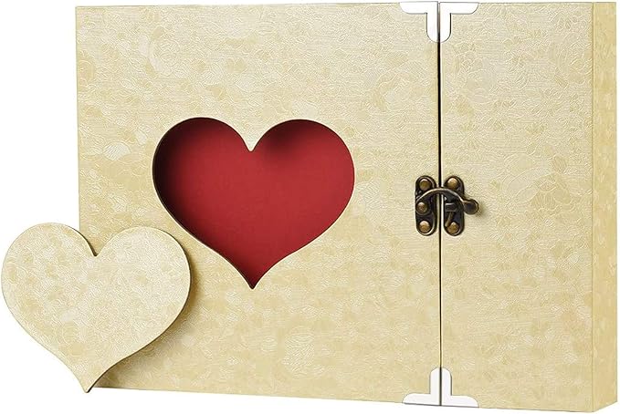 Scrapbook Firbon Handmade DIY Family Photo Albums Couples Memory Book Black Page Scrap Book for Anniversary, Christmas, Valentine's Day, Birthday (Yellow)