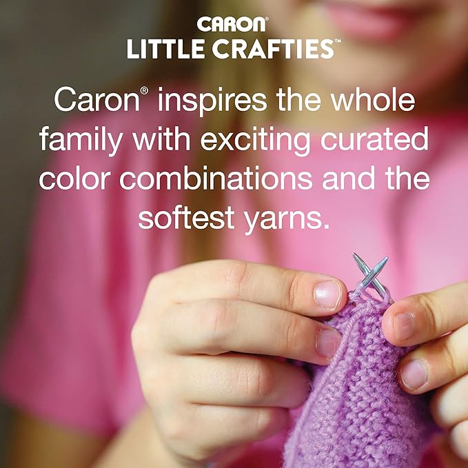 Caron® Little Crafties™ 20 Assorted Acrylic Yarn Skeins 63yd Each for Knitting and Crochet Projects , Multipack Starter Kit