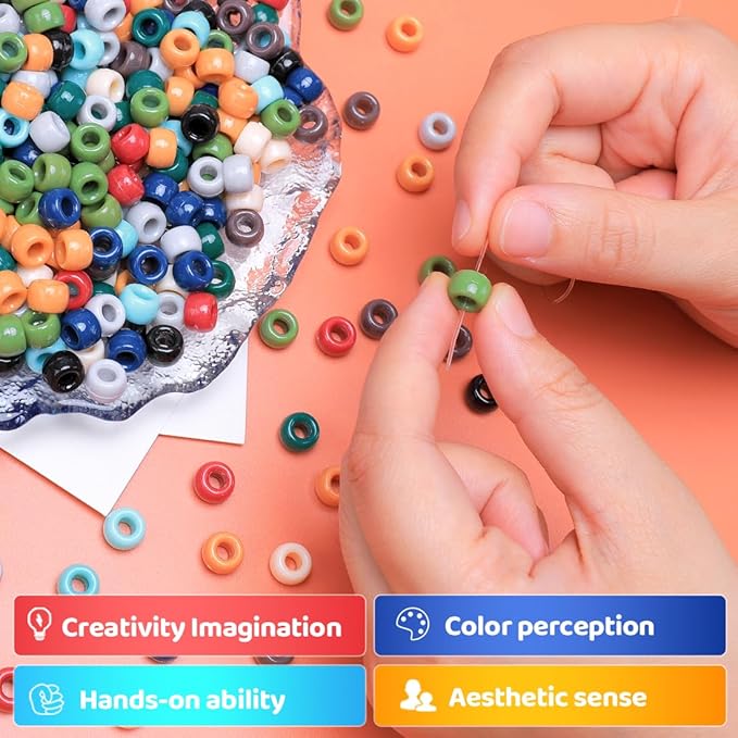 praisebank pony beads, 4000pcs pony beads, earth-tone color beads, beads for jewelry making, beads for crafts, hair beads, beads for hair braids.