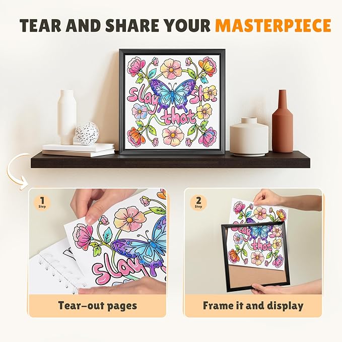 Adult Coloring Book for Mindfulness & Anxiety Relief: Coloring Books for Adults Relaxation with Motivational Quotes, Stress Relieving Nature Designs