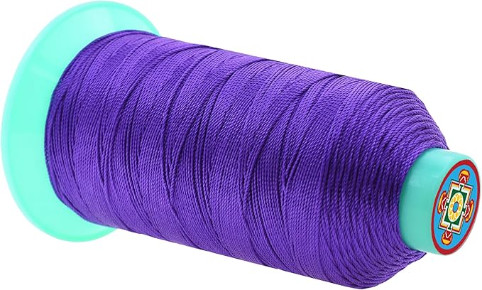 Mandala Crafts Size 346 210D T350 Bonded Nylon Thread - Violet 415 YDs Tex 350 Heavy Duty Sewing Threads for Leather, Jeans, Weaving, Outdoor Marine Upholstery