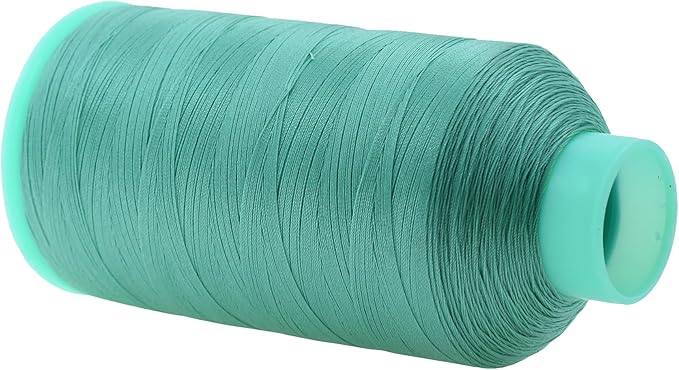 Mandala Crafts Size 46 210D T45 Bonded Nylon Thread - Aquamarine 2843 YDs Tex 45 Heavy Duty Sewing Threads for Leather, Jeans, Weaving, Outdoor Marine Upholstery