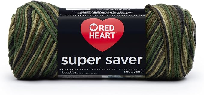 RED Heart Super Saver Yarn, Camouflage Print