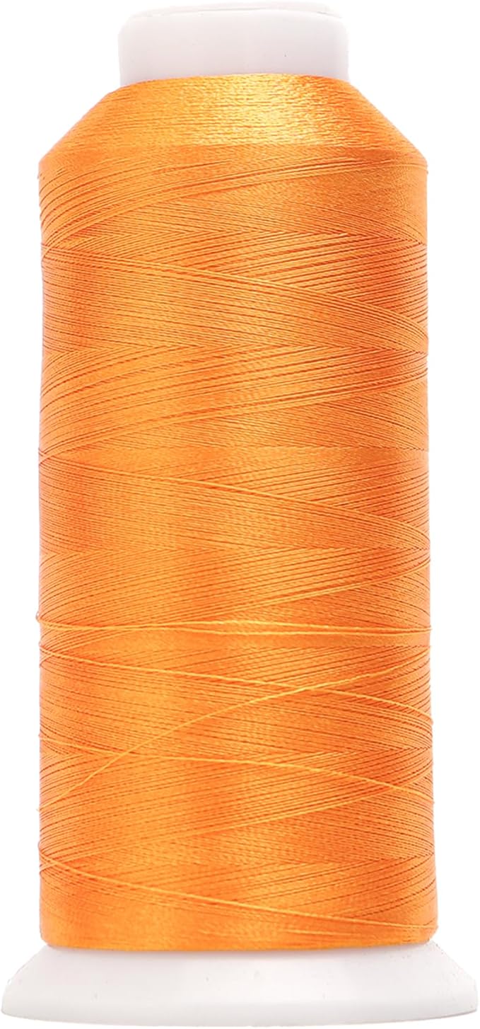 High Tenacity Polyester Embroidery Machine Thread 40WT(120D/2) 4000M Per Spool for Commercial and Domestic Embroidery Machine (Copper-1763)