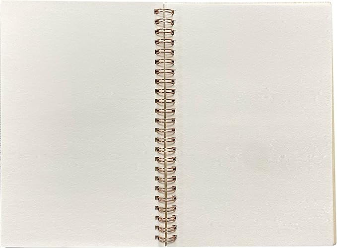 cregugua 4 pack a5 wood cover jounal notebook 40 sheets sketchbook 8.5 x 5.8 in unlined spiral notebook for crafting project,small scrapbook