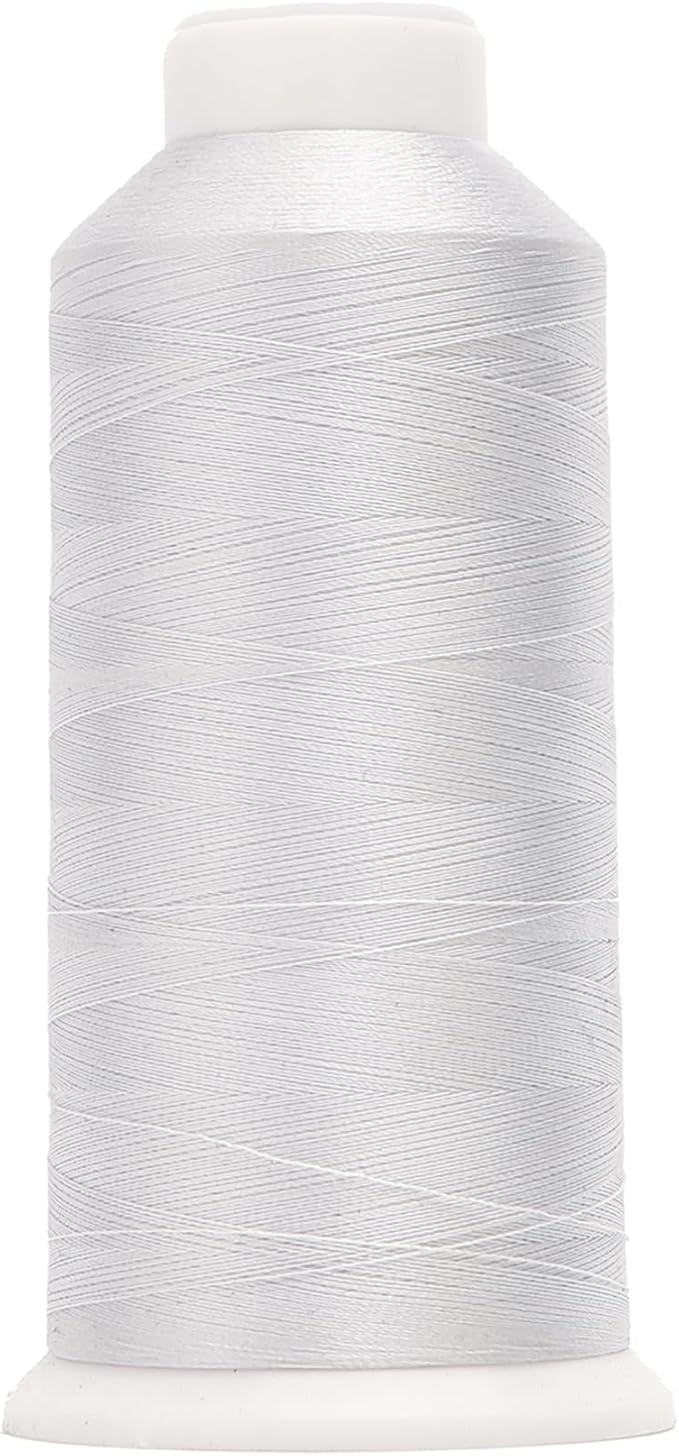 High Tenacity Polyester Embroidery Machine Thread 40WT(120D/2) 4000M Per Spool for Commercial and Domestic Embroidery Machine (Sterling Silver-1687)