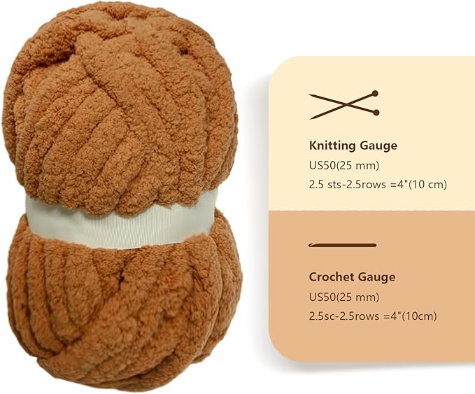 Bulky Thick Fluffy Yarn for Crocheting/Knitting, Super Bulky Hand Blanket, Soft Plush Yarn for Carpet/Scarf/Cushion, 8 Jumbo Pack (63.76oz/197.68yd)