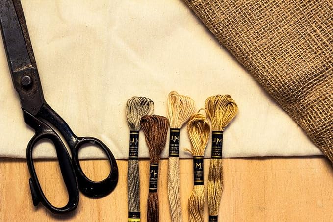 Pack of 50 Popular Colours Premium Embroidery Thread | 100% Egyptian Cotton Premium Skeins | Cross Stitch Embroidery Floss | Oeko TEX Certified Stranded Cotton | Ideal for Arts & Crafts