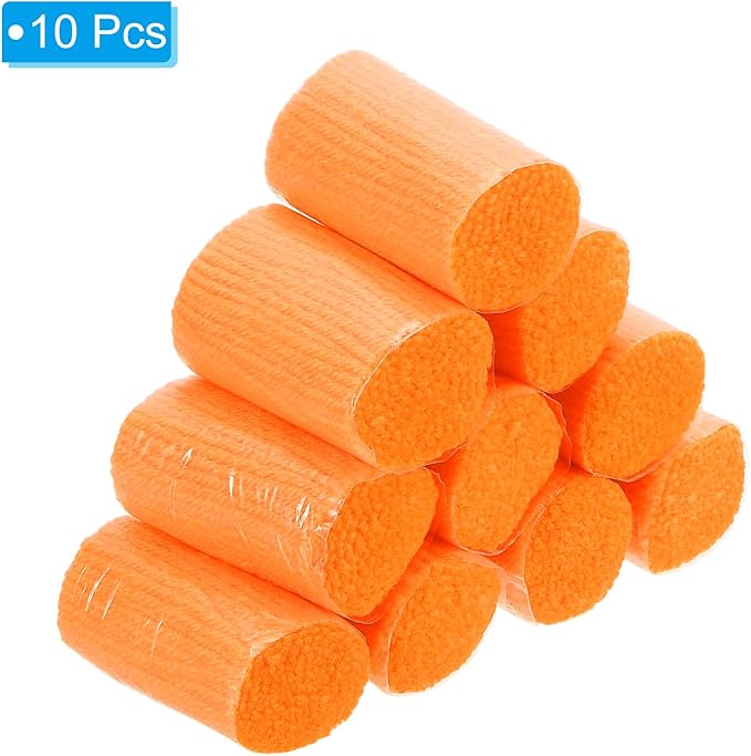 PATIKIL 10 Rolls Latch Hook Yarn Kit, Precut Rugs Yarn for Making Crochet Bundles, Tapestry DIY Craft for Adults Beginners, Orange