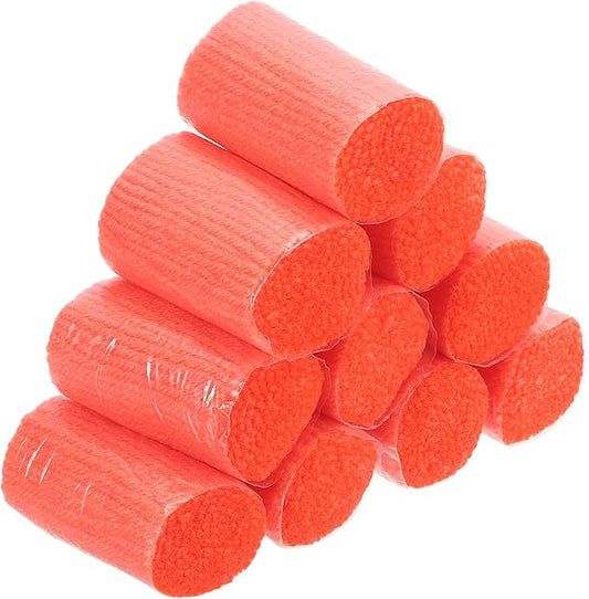 PATIKIL 10 Rolls Latch Hook Yarn, Precut Rug Making Kit for Adults Beginners, Crochet Bundles for Tapestry DIY Craft, Dark Orange