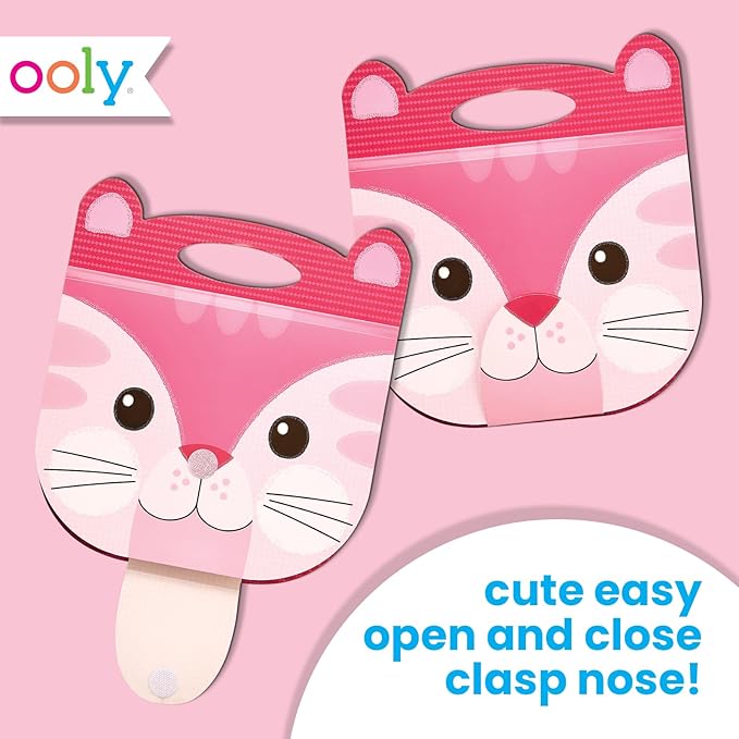 OOLY Carry Along Sketchbook for Kids, 60 Pages, 9 x 7 inches, Portable Sketch Book, Drawing Pad for Travel - Cat