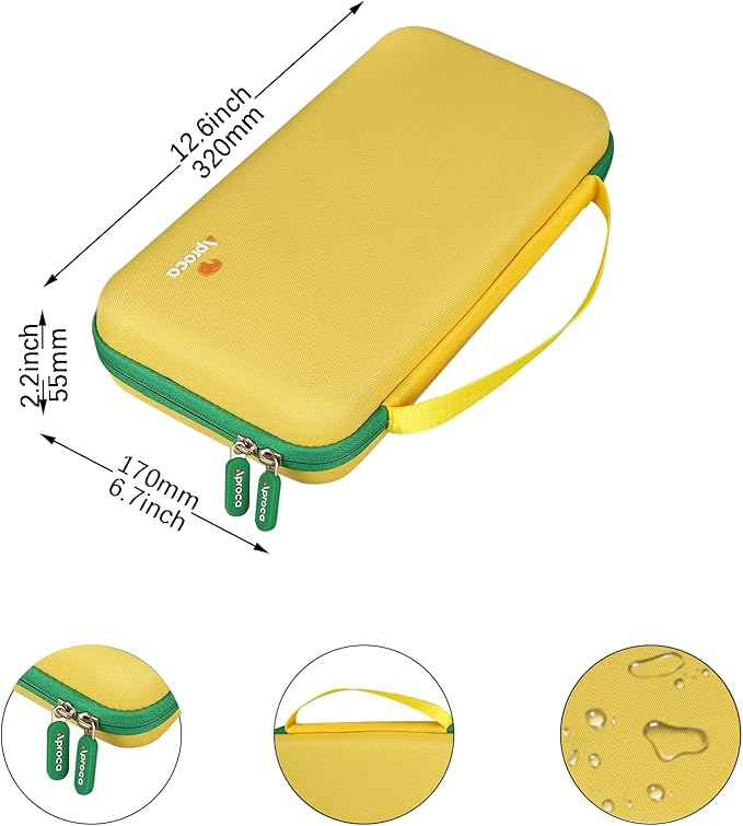 Aproca Case Compatible with Choose Friendship Bracelet Making Kit, Storage Portable Bag for Accessories - Yellow (Case Only)