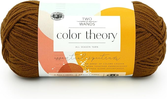 Lion Brand Yarn, Color Theory Worsted Weight Yarn for Knitting and Crochet, Spice, 1 Pack, Acrylic Fiber with Modern Color Palette, Perfect for Sweaters, Hats and Cozy Blankets