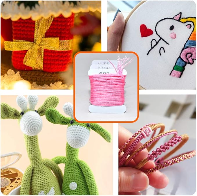 98 Color Embroidery Floss Cross Stitch Cotton Threads Bracelet String with Organizer Storage Cross Stitch Tools Embroidery Kit for Beginners Cross Stitch/Friendship Bracelets/Tassels/Crafts