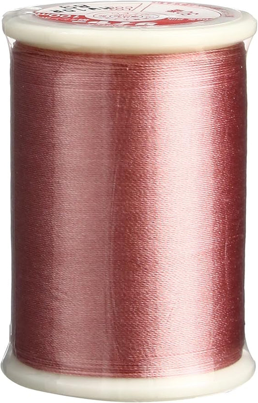 Superior Threads Tire Silk #50 3-Ply 50-Weight High Sheen Silk Embroidery Quilting Sewing Thread - 109 Yard Spool (#089 French Rose)