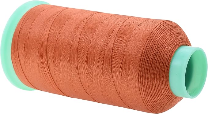 Mandala Crafts Size 92 280D T90 Bonded Nylon Thread - Rust 1100 YDs Tex 90 Heavy Duty Sewing Threads for Leather, Jeans, Weaving, Outdoor Marine Upholstery
