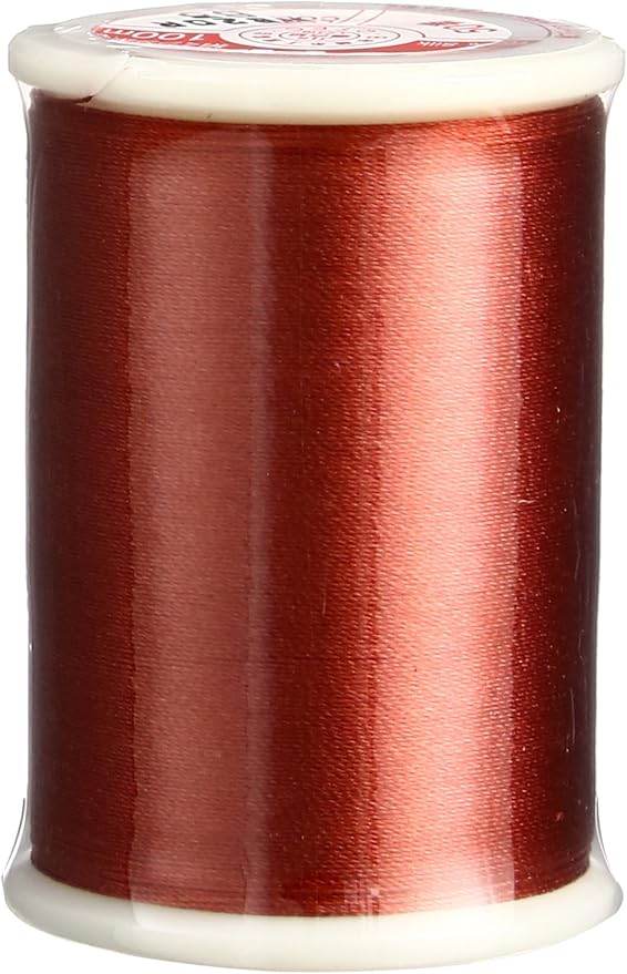 Superior Threads Tire Silk #50 3-Ply 50-Weight High Sheen Silk Embroidery Quilting Sewing Thread - 109 Yard Spool (#063 Burnt Orange)